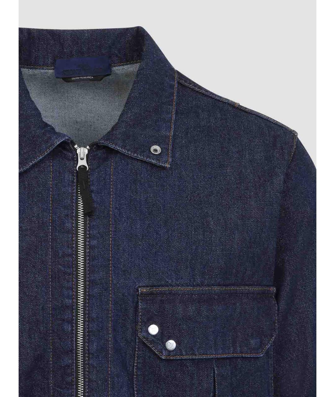 STONE ISLAND Синяя хлопковая куртка, фото 3