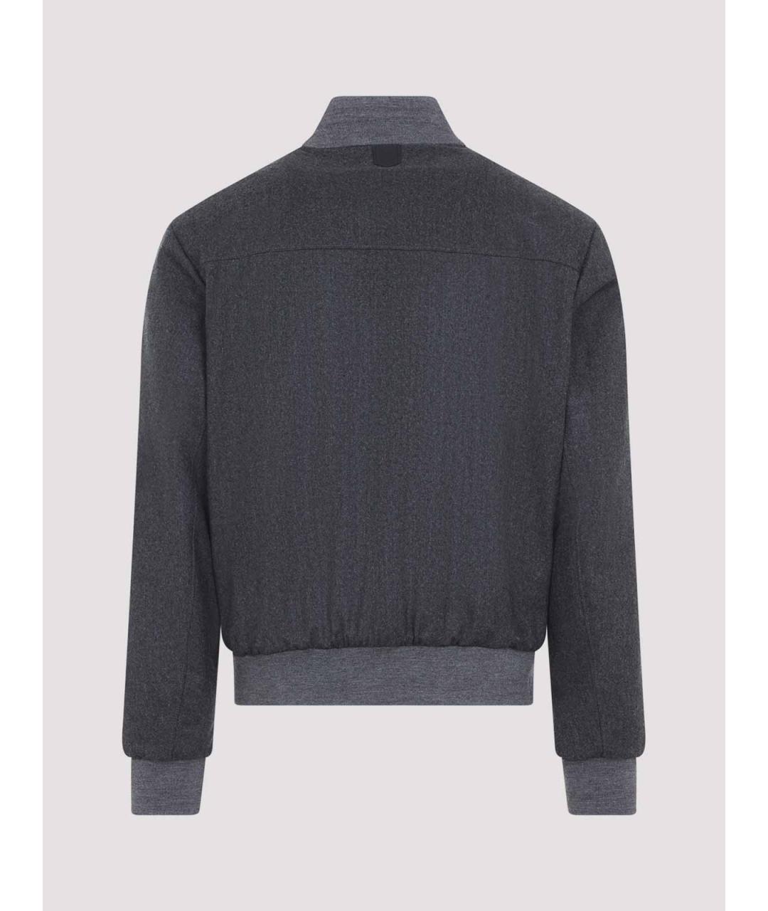 CANALI Серая шерстяная куртка, фото 2