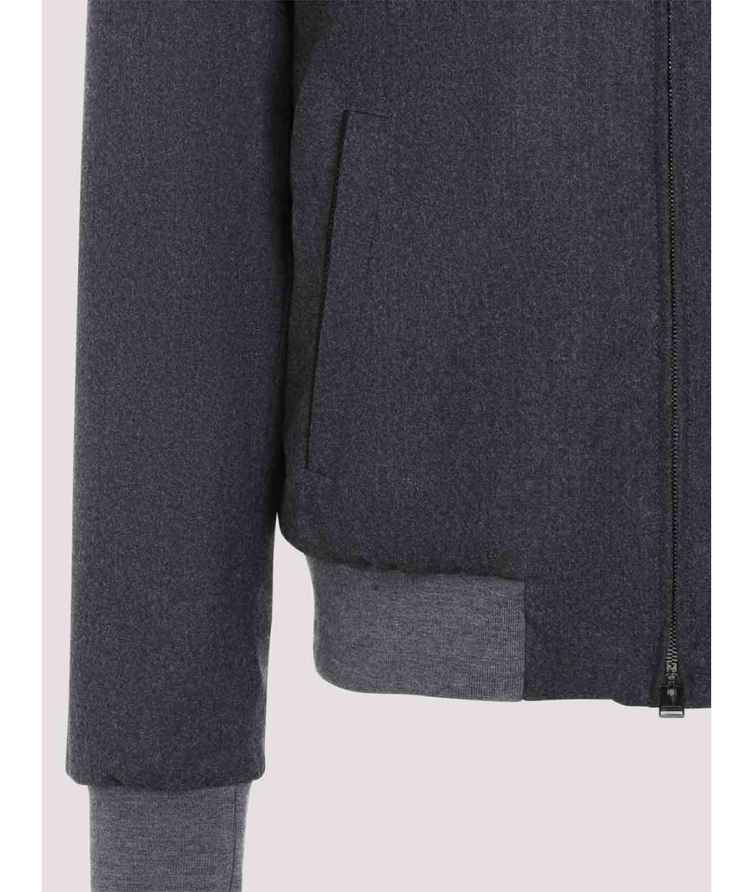 CANALI Серая шерстяная куртка, фото 3