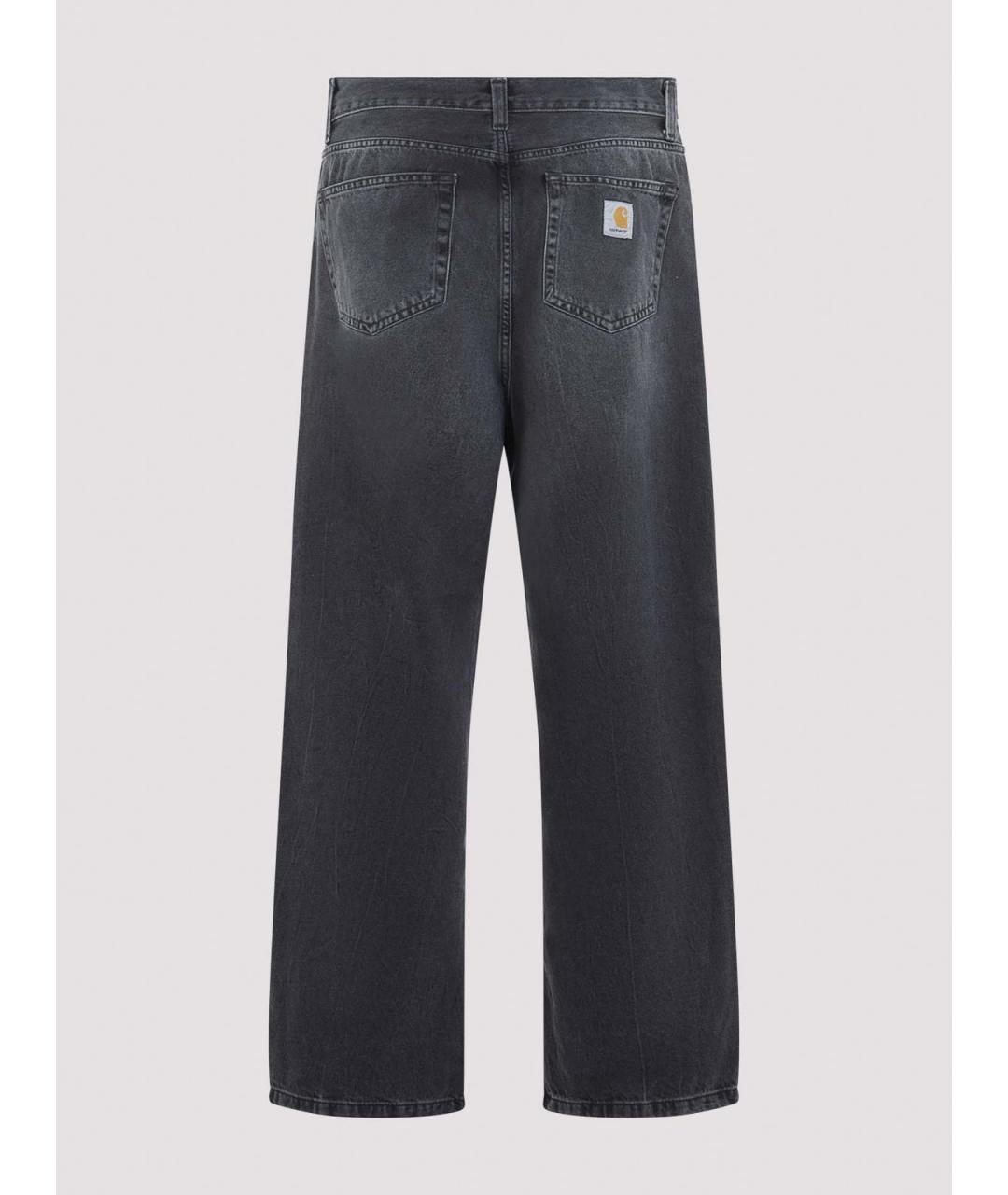 CARHARTT Черные хлопковые повседневные брюки, фото 2