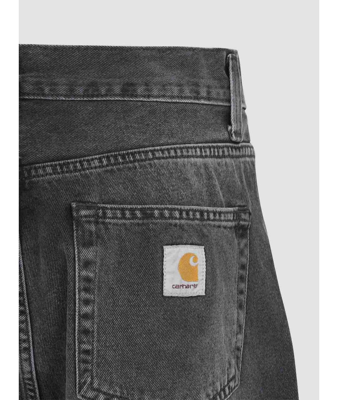 CARHARTT Черные хлопковые повседневные брюки, фото 3