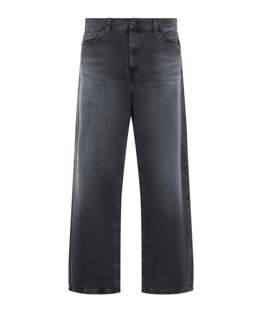 CARHARTT Черные хлопковые повседневные брюки, фото 1