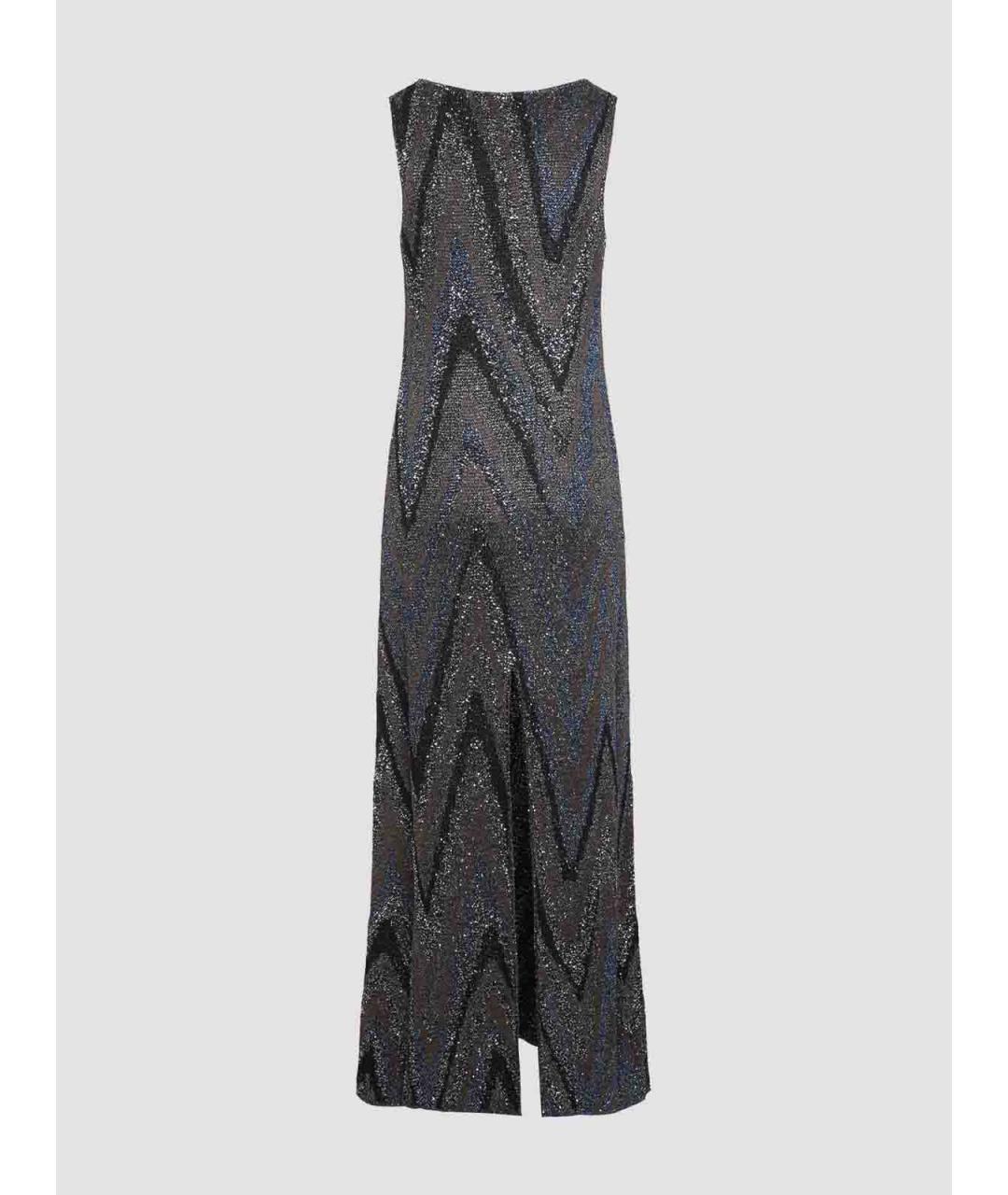 MISSONI Серое вискозное коктейльное платье, фото 2