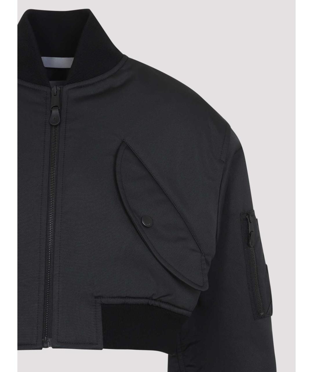 BALENCIAGA Черная синтетическая куртка, фото 3