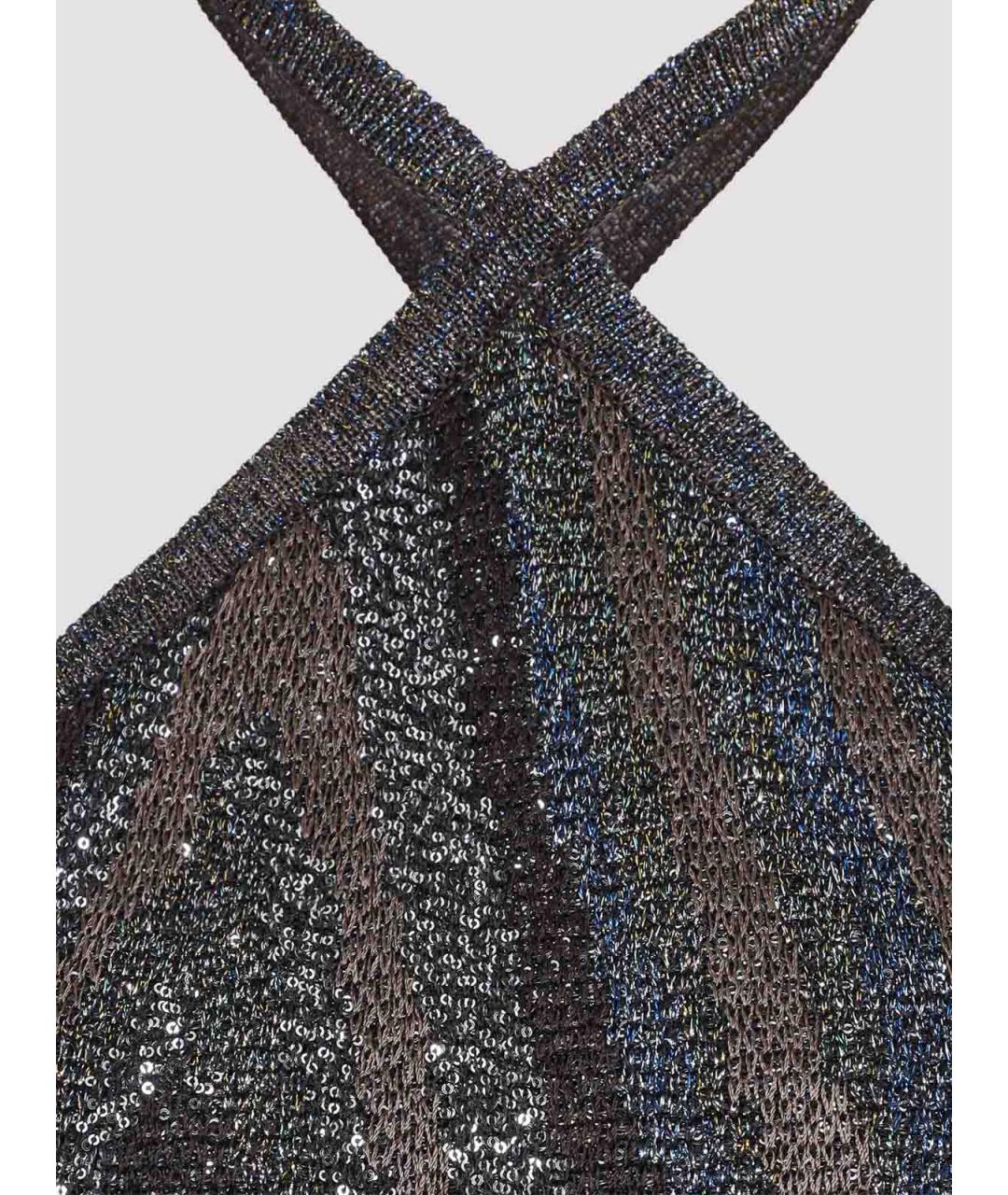MISSONI Черное вискозное коктейльное платье, фото 3