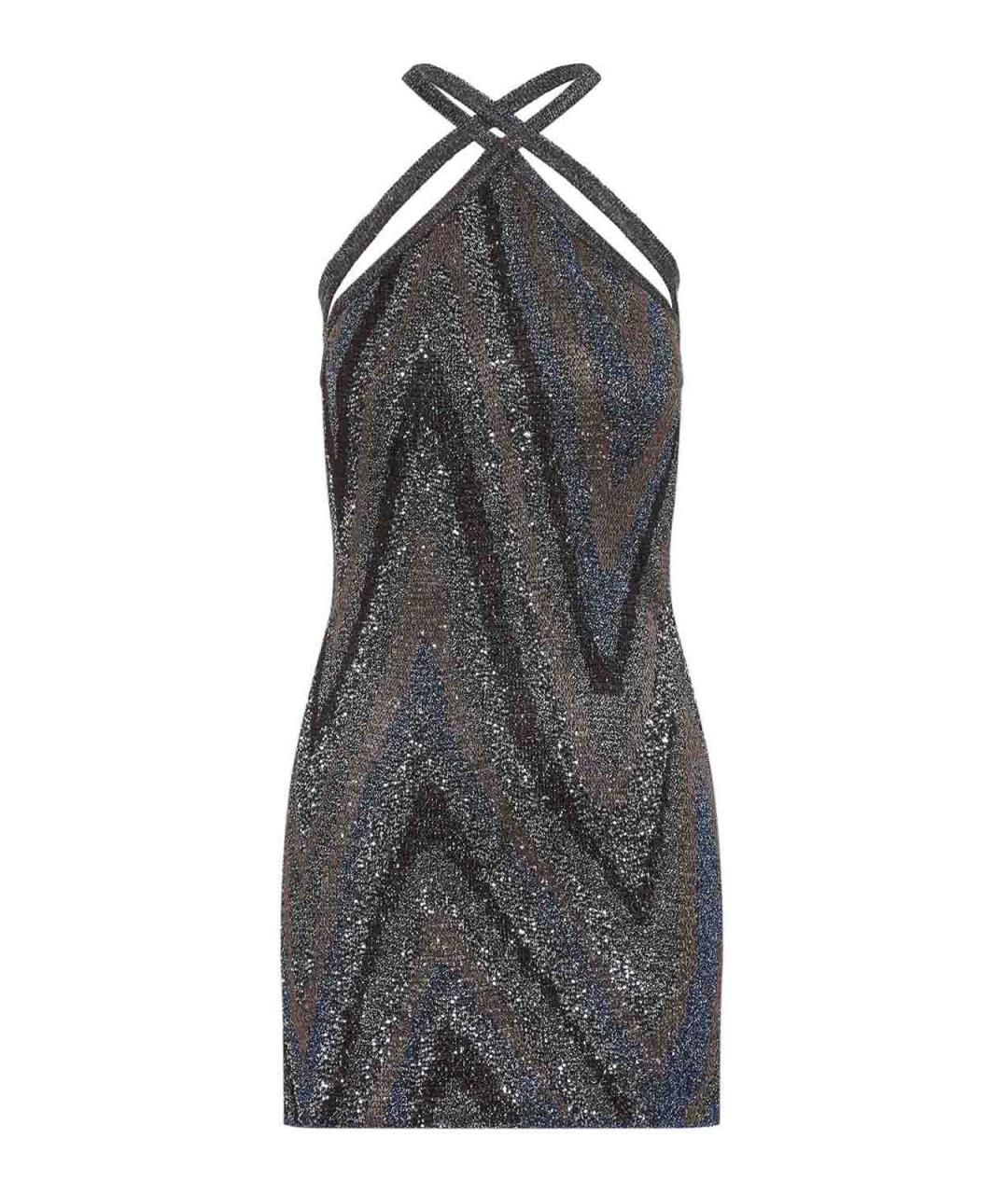 MISSONI Черное вискозное коктейльное платье, фото 4