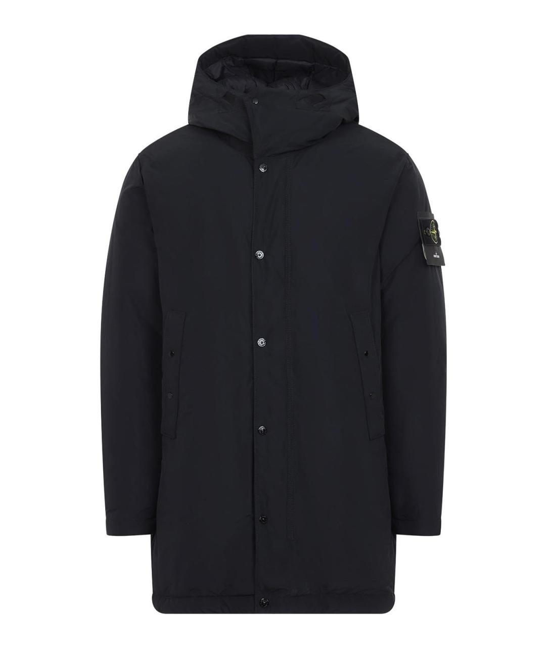 STONE ISLAND Черная полиэстеровая парка, фото 1