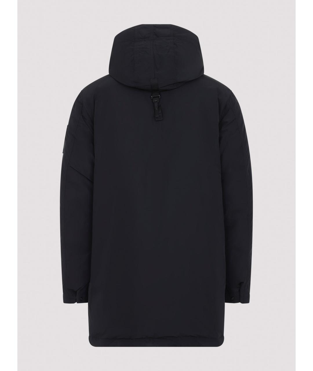 STONE ISLAND Черная полиэстеровая парка, фото 2
