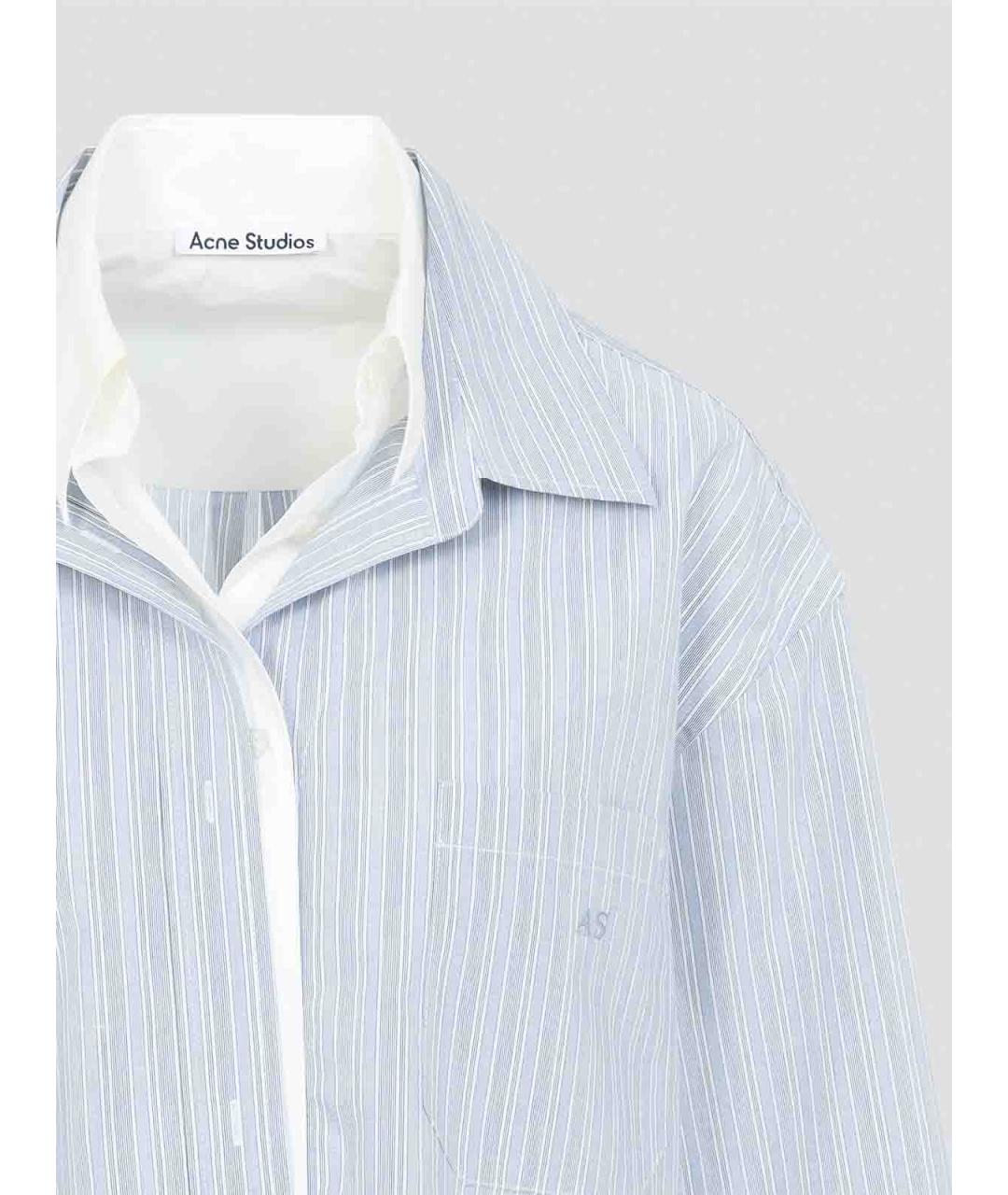 ACNE STUDIOS Голубая хлопковая рубашка, фото 3