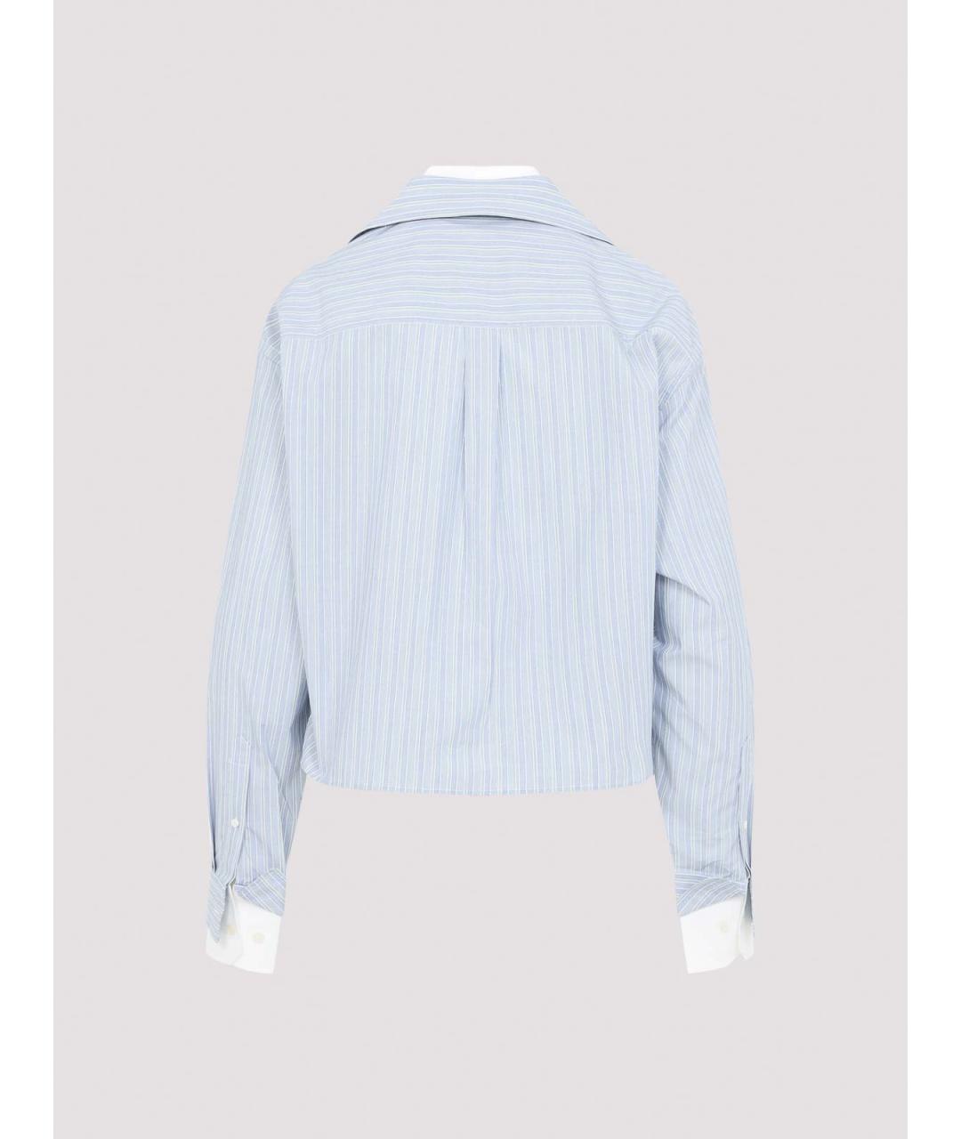 ACNE STUDIOS Голубая хлопковая рубашка, фото 2