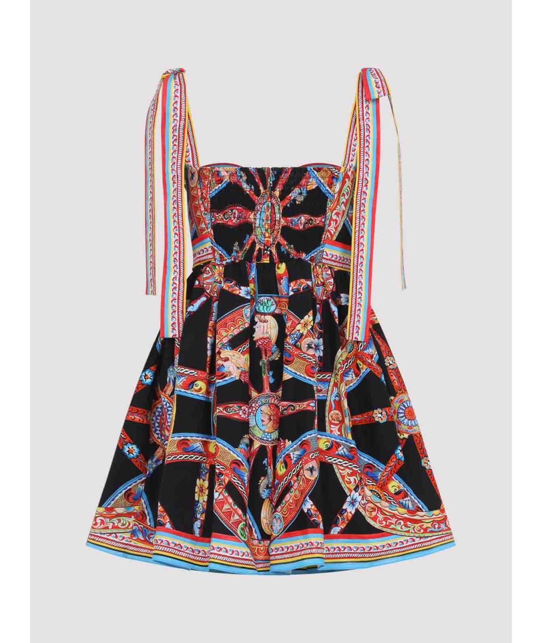 DOLCE&GABBANA Синее хлопковое повседневное платье, фото 2