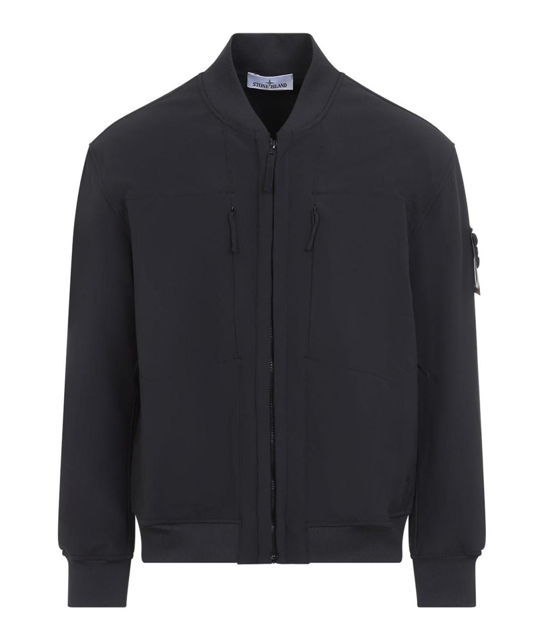 STONE ISLAND Черная полиэстеровая куртка, фото 1
