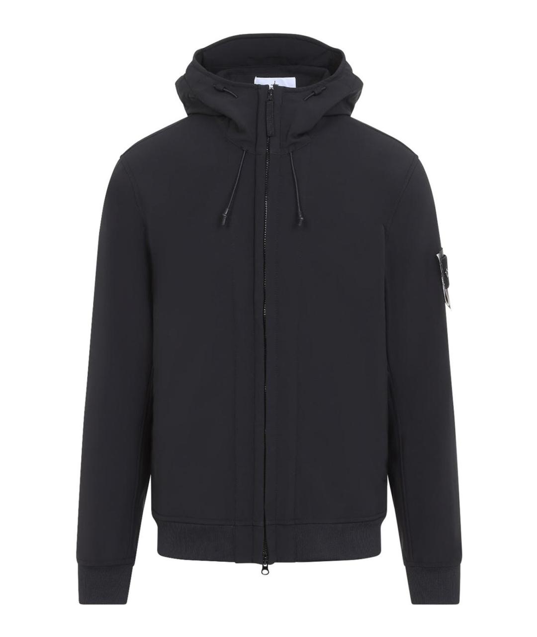 STONE ISLAND Черная полиэстеровая куртка, фото 1