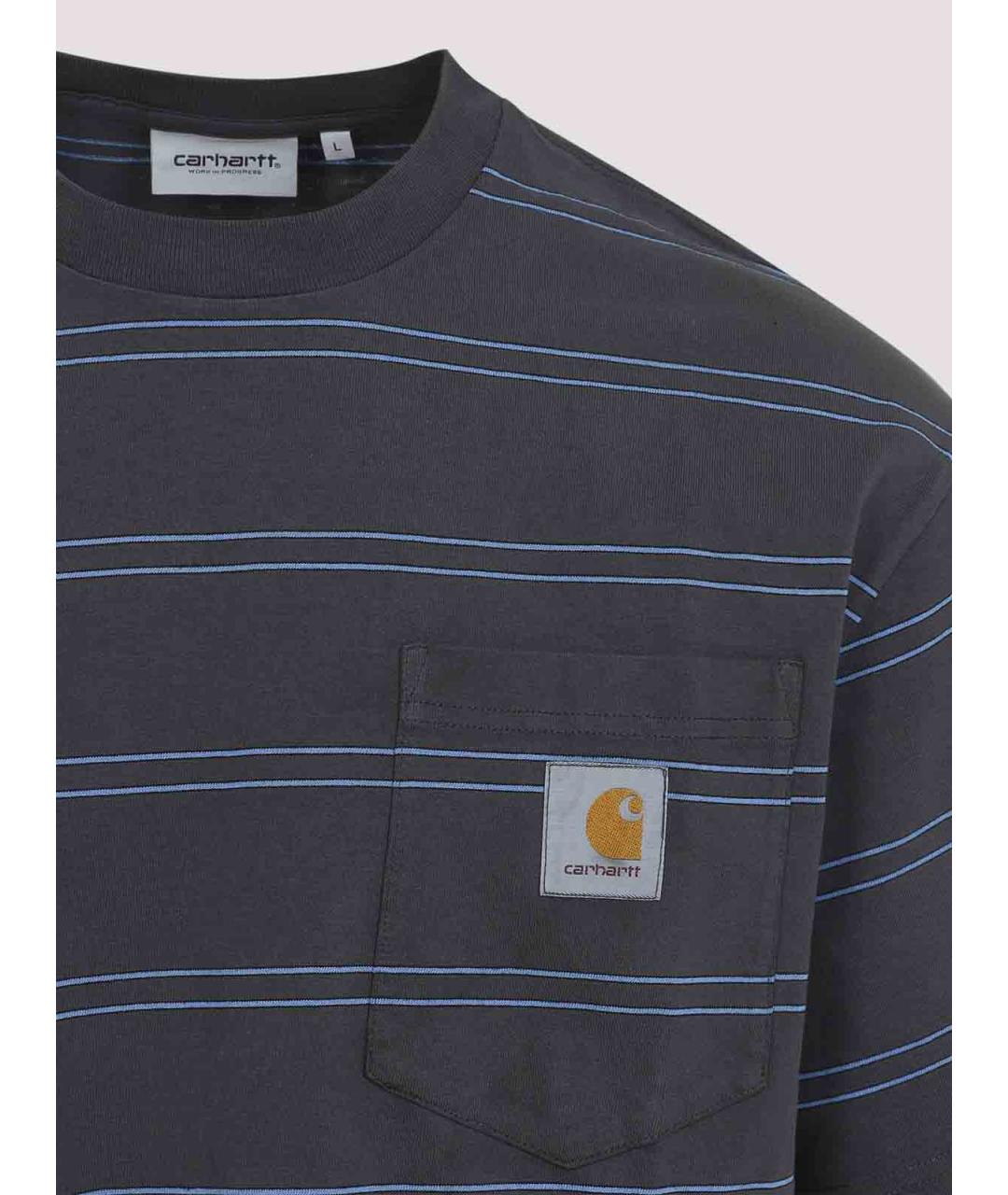 CARHARTT Серая хлопковая футболка, фото 3