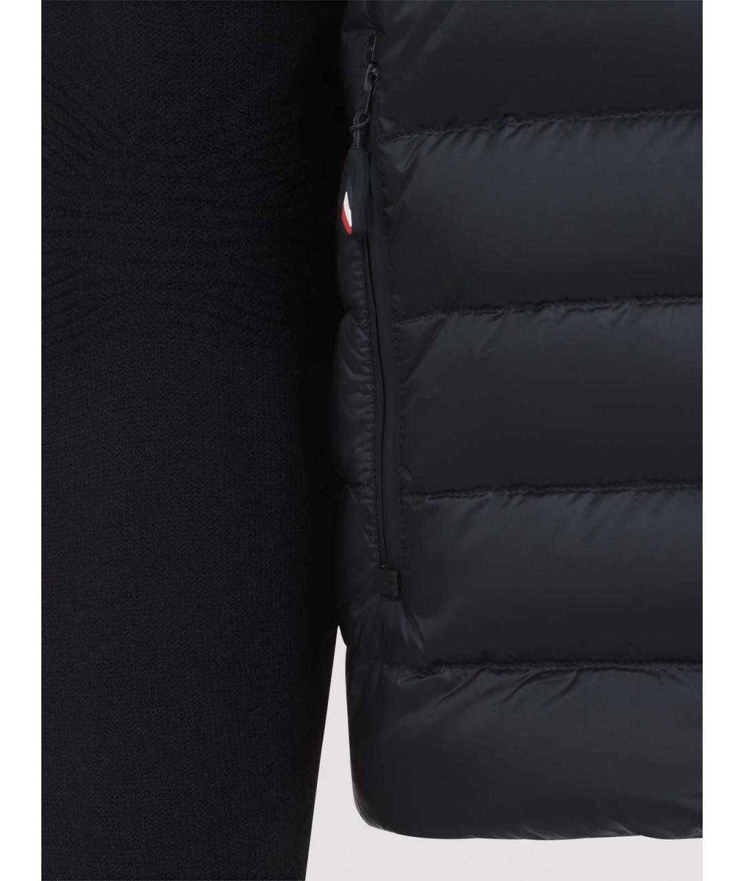 MONCLER Черный шерстяной кардиган, фото 3