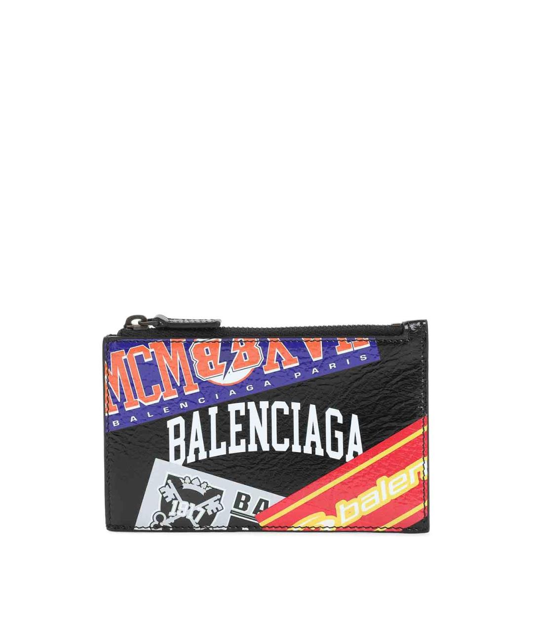 BALENCIAGA Черный кожаный кардхолдер, фото 4
