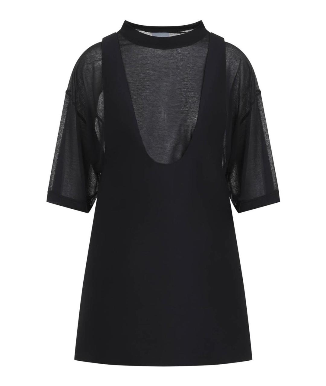 BALENCIAGA Черное шерстяное повседневное платье, фото 1
