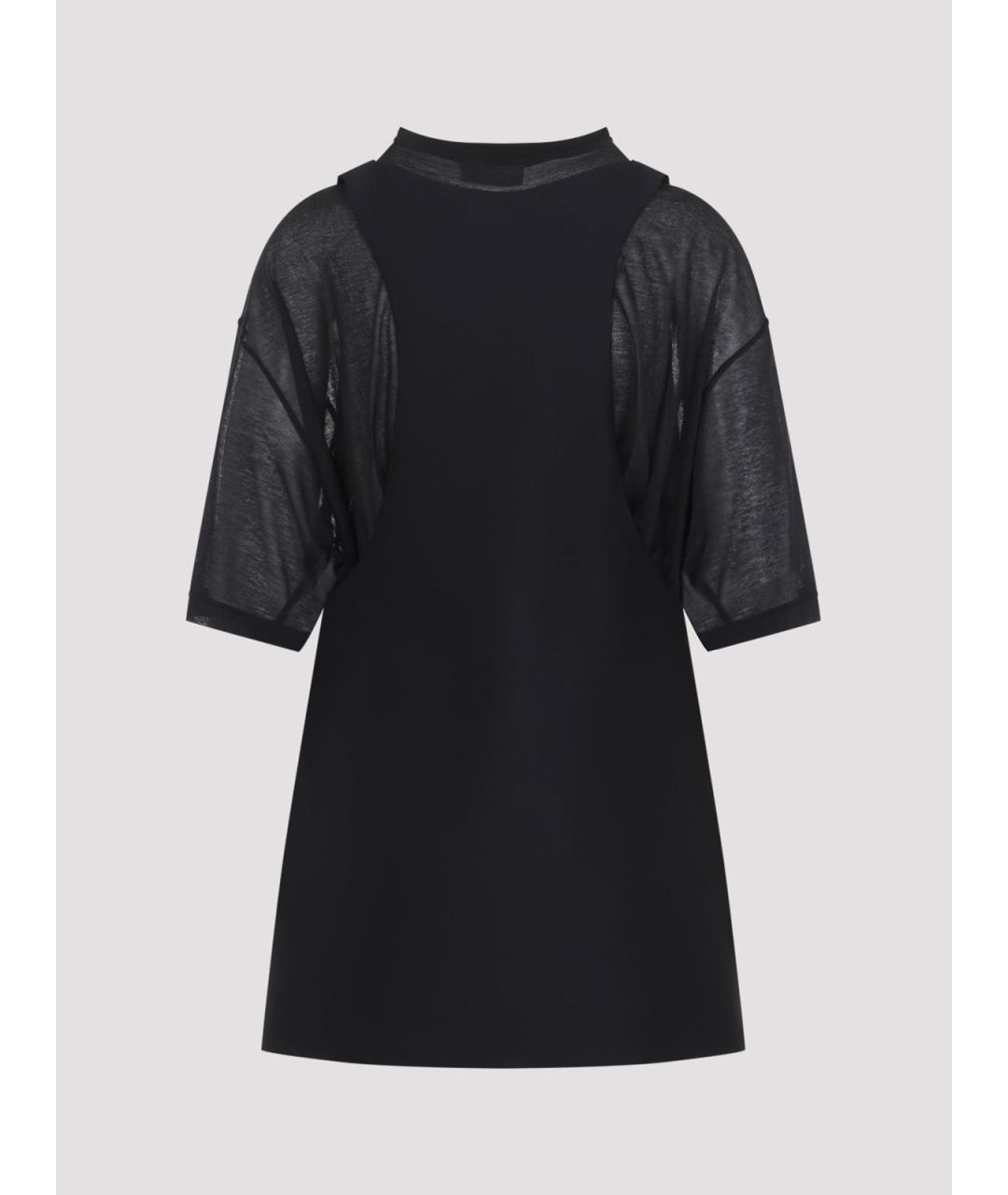 BALENCIAGA Черное шерстяное повседневное платье, фото 2