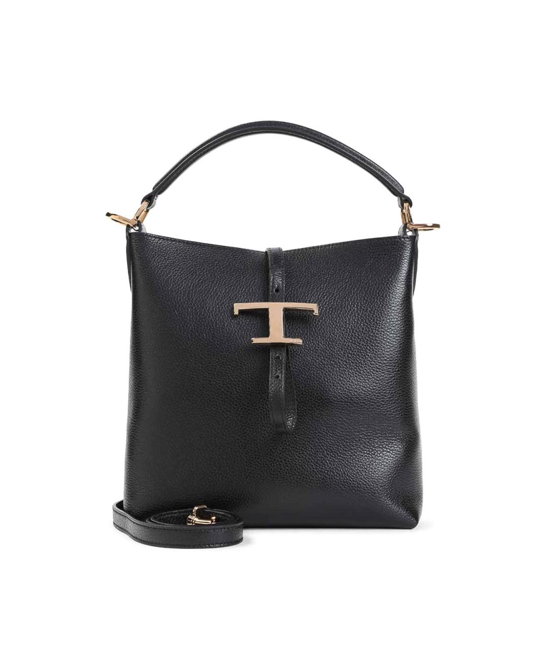 TOD'S Черная кожаная сумка через плечо, фото 4