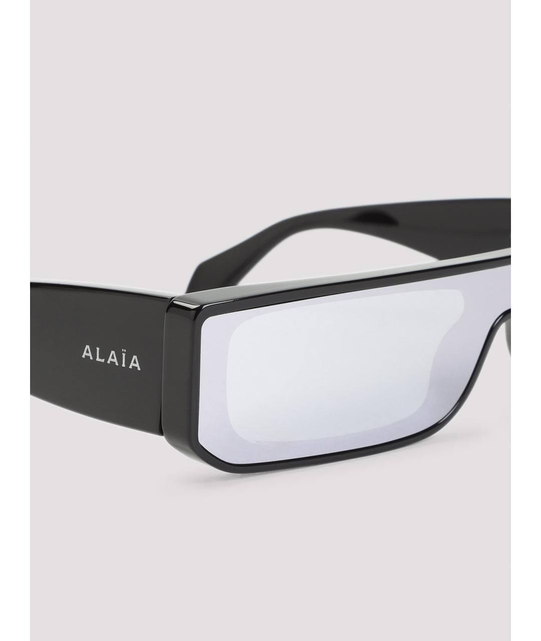 ALAIA Черные пластиковые солнцезащитные очки, фото 3