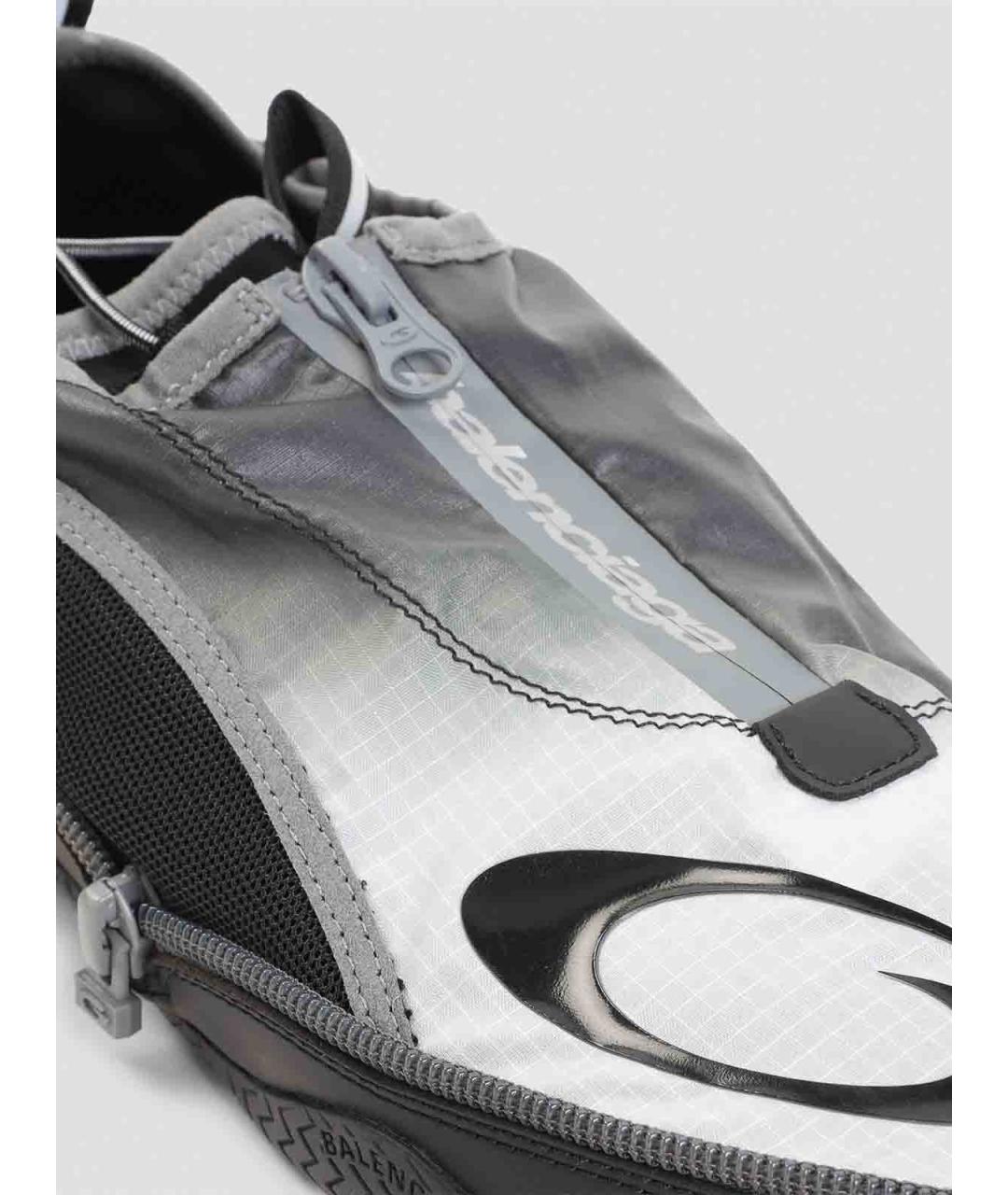 BALENCIAGA Черные синтетические низкие кроссовки / кеды, фото 4