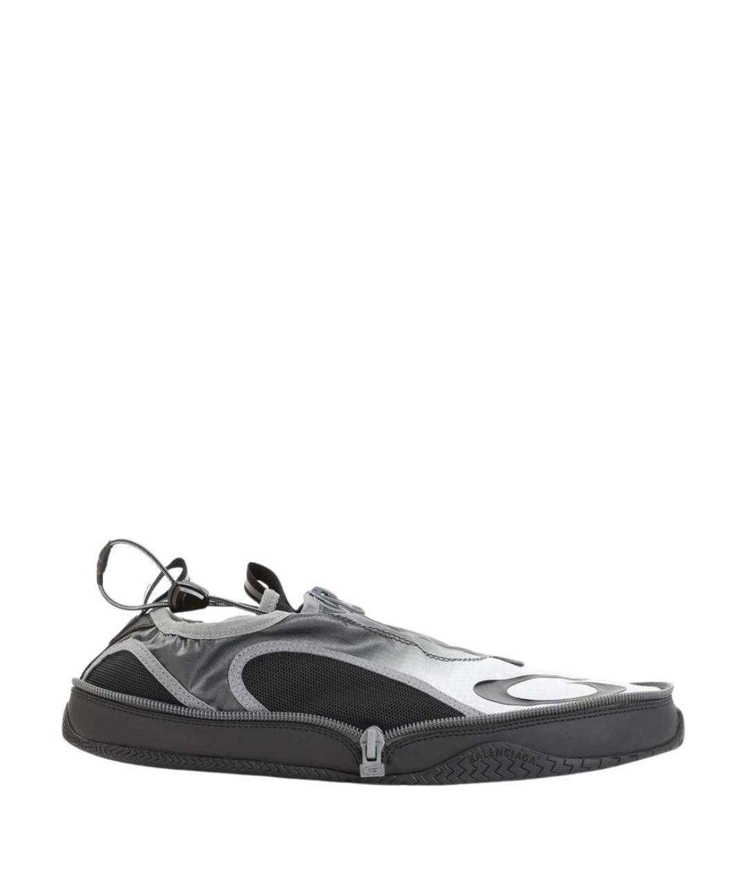 BALENCIAGA Черные синтетические низкие кроссовки / кеды, фото 1