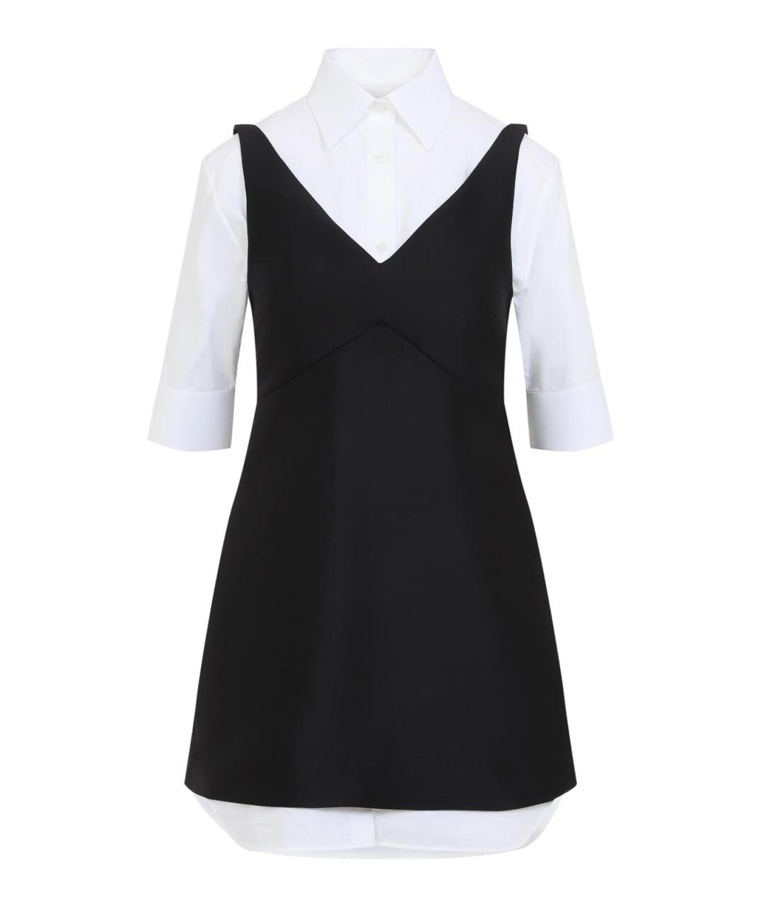 BALENCIAGA Черное шерстяное повседневное платье, фото 1
