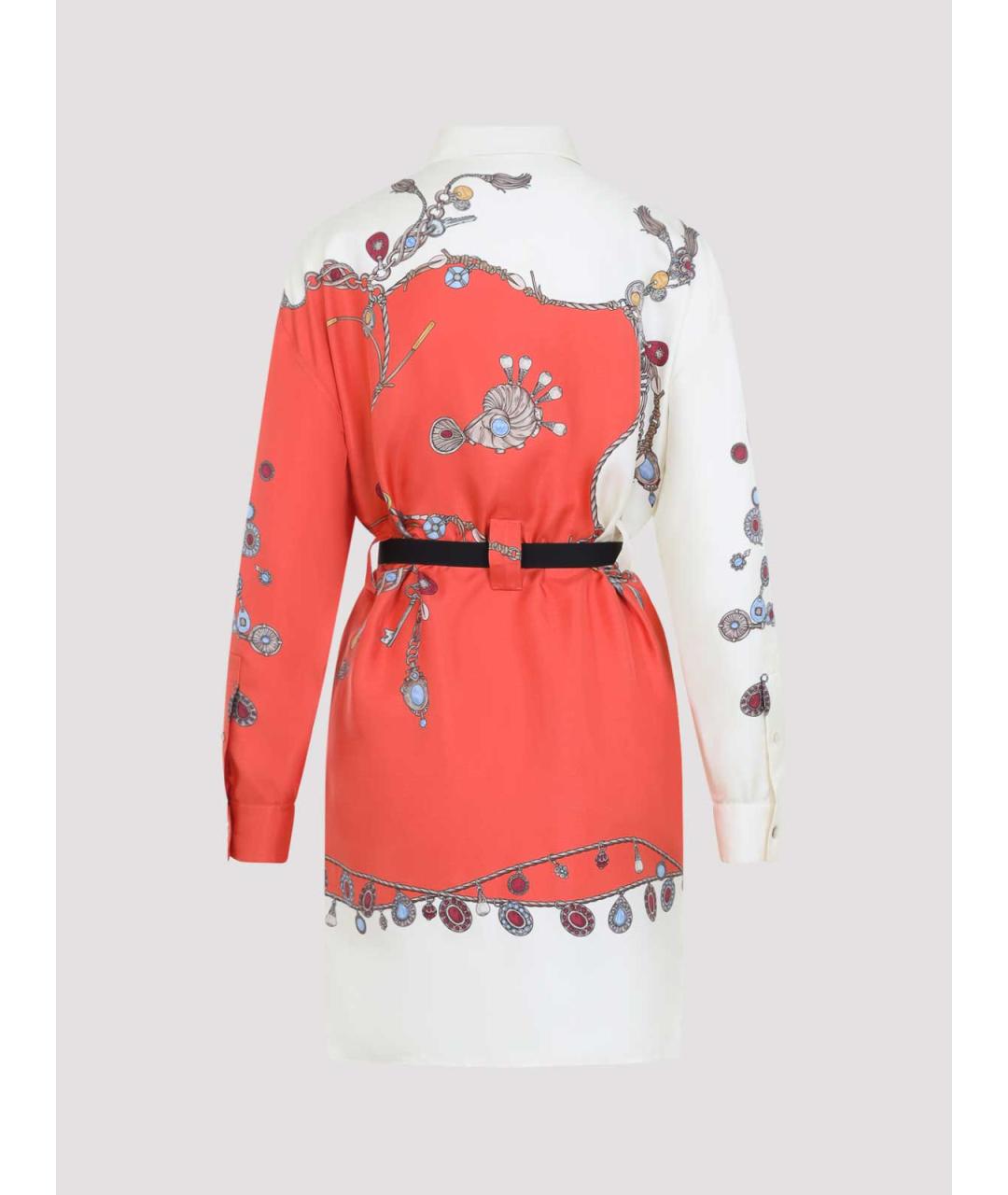 VERSACE Мульти шелковое коктейльное платье, фото 2