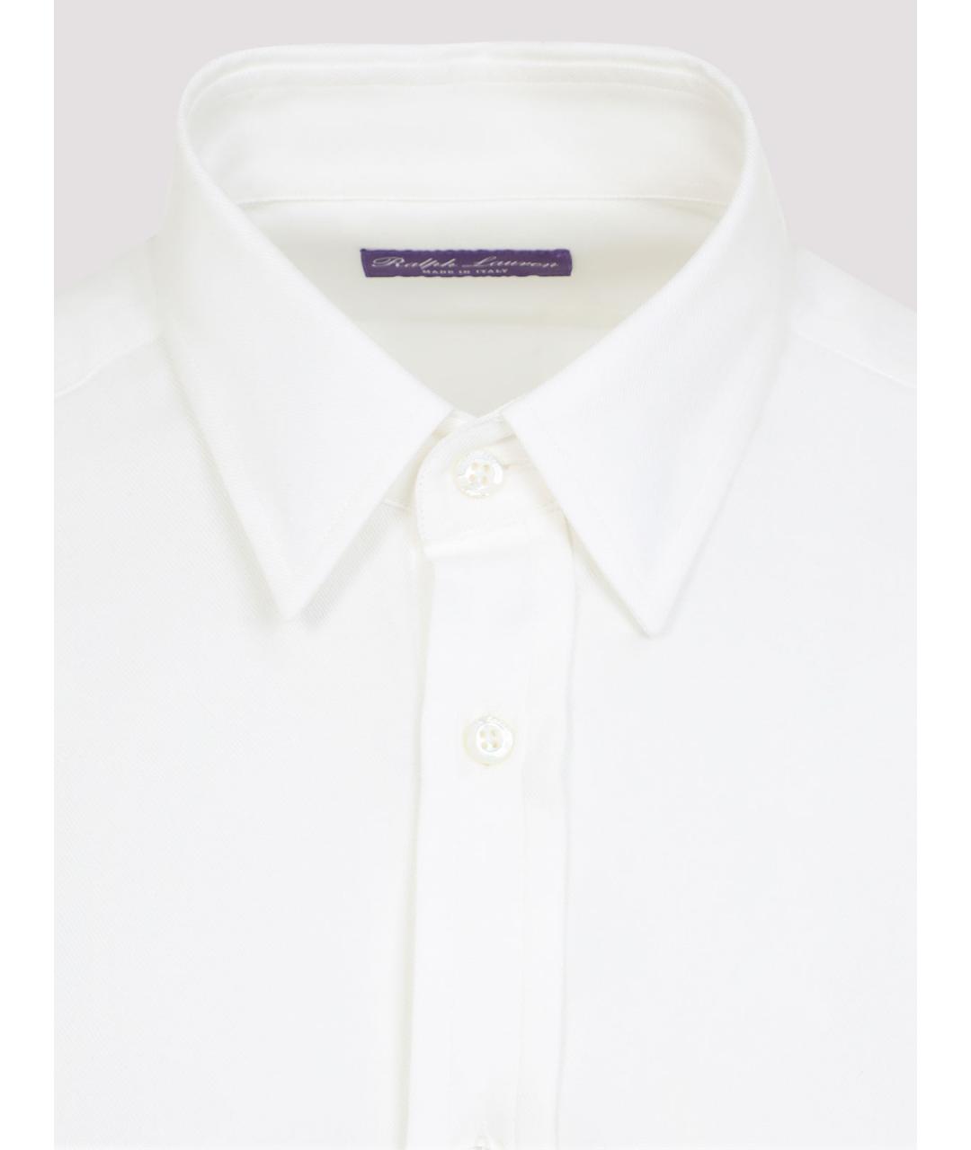 RALPH LAUREN PURPLE LABEL Бежевая хлопковая кэжуал рубашка, фото 3