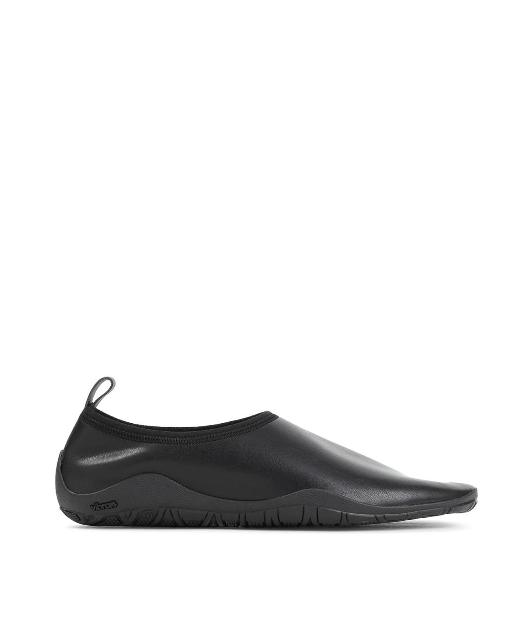 JIL SANDER Черные кожаные лоферы, фото 1