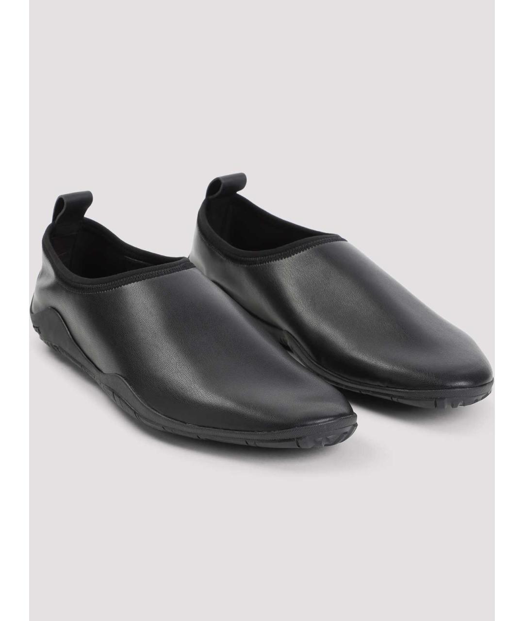JIL SANDER Черные кожаные лоферы, фото 3