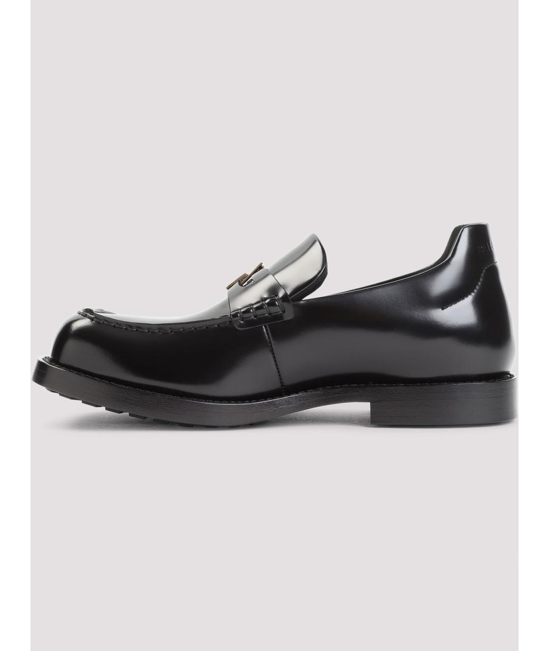 BALENCIAGA Черные кожаные лоферы, фото 2