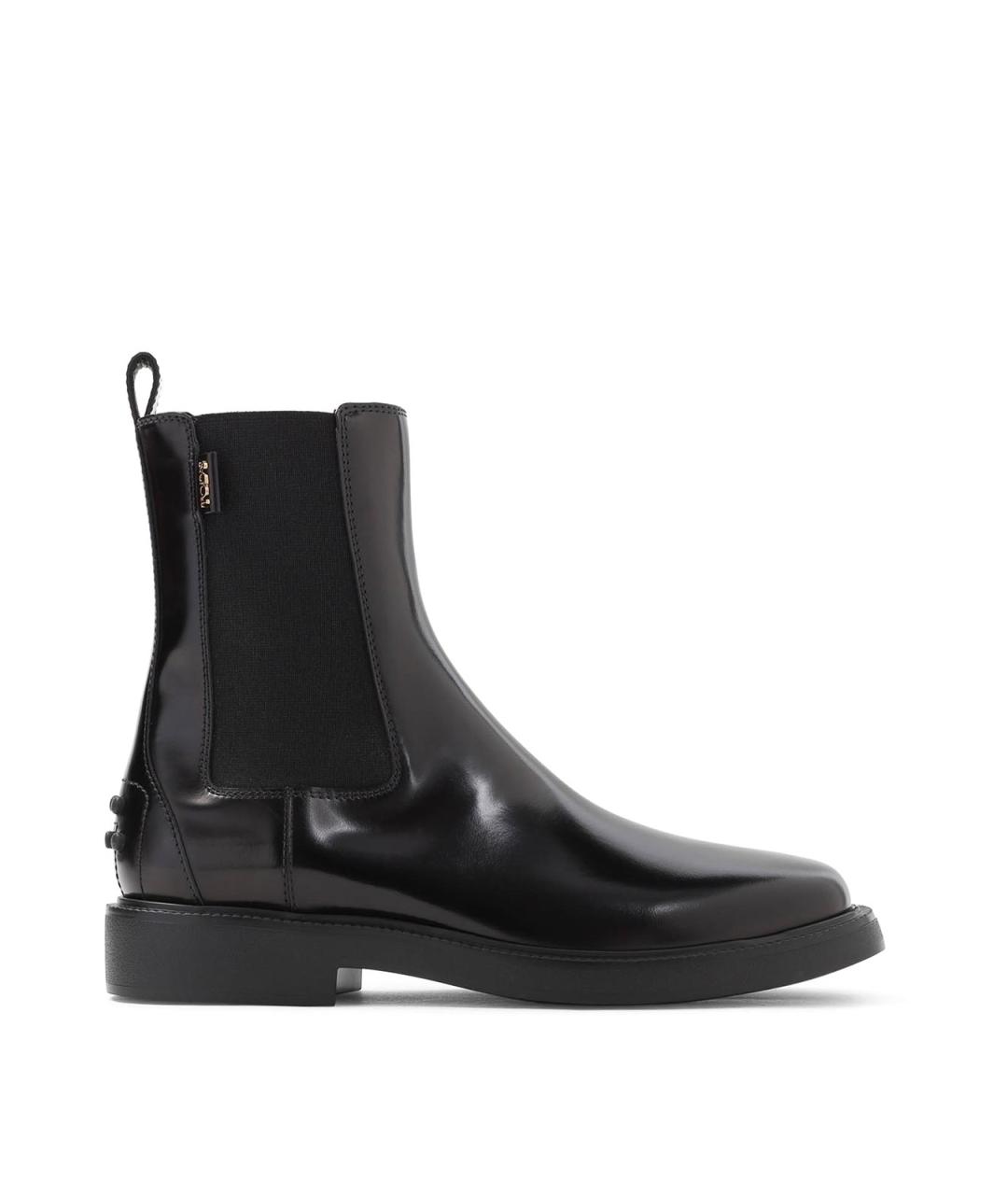 TOD'S Черные кожаные ботильоны, фото 1
