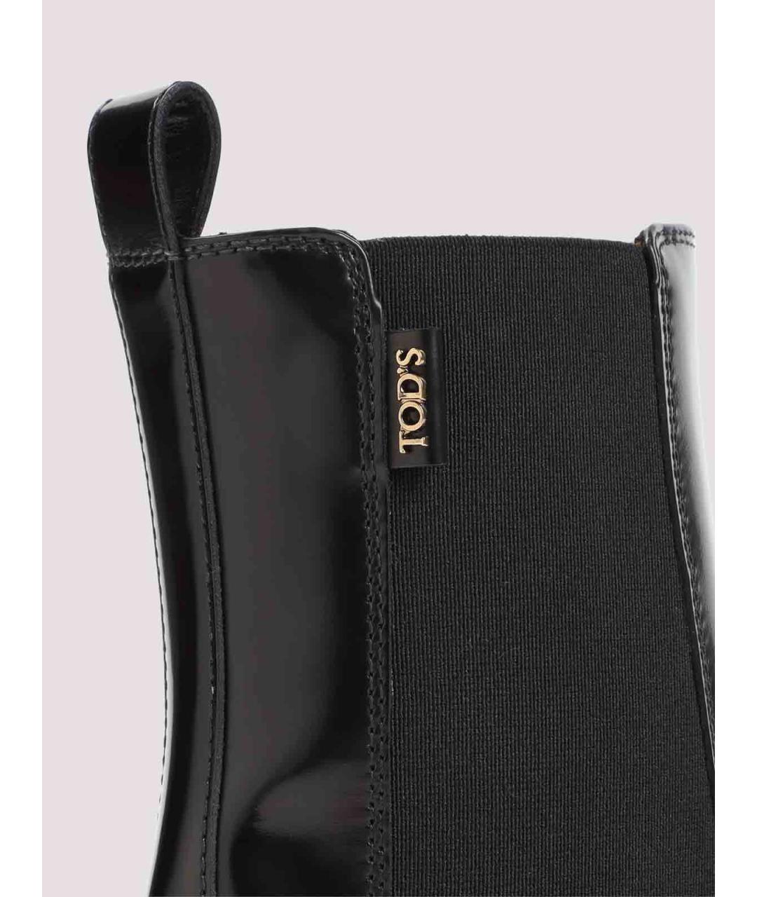 TOD'S Черные кожаные ботильоны, фото 3