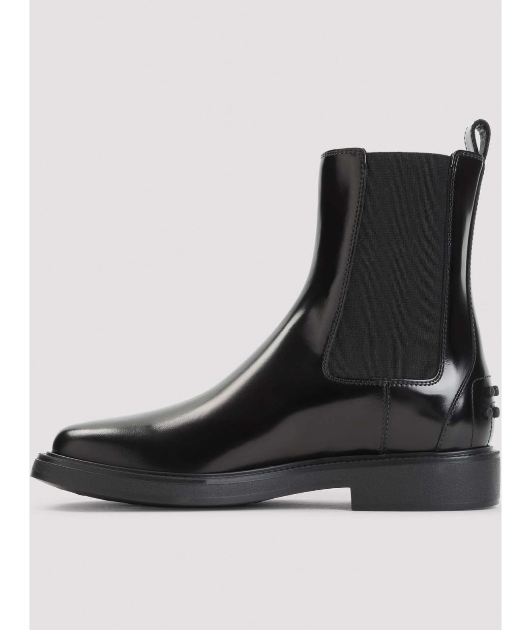 TOD'S Черные кожаные ботильоны, фото 2