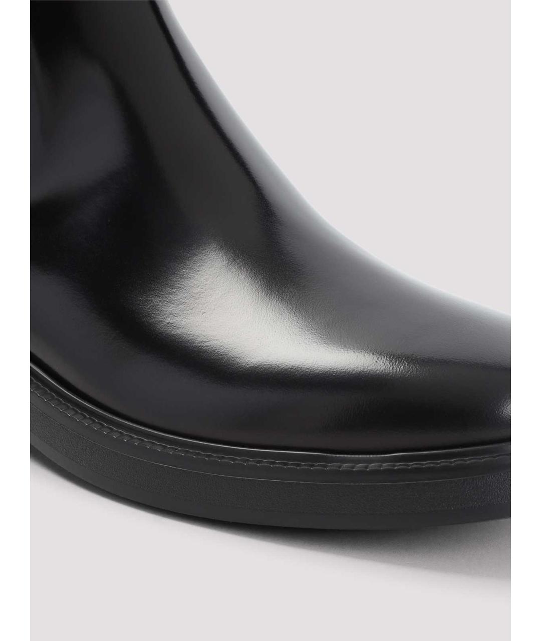 TOD'S Черные кожаные ботильоны, фото 4