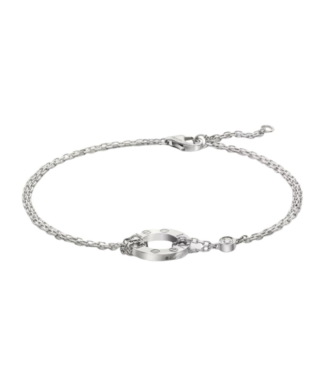 CARTIER Серебряный браслет из белого золота, фото 1