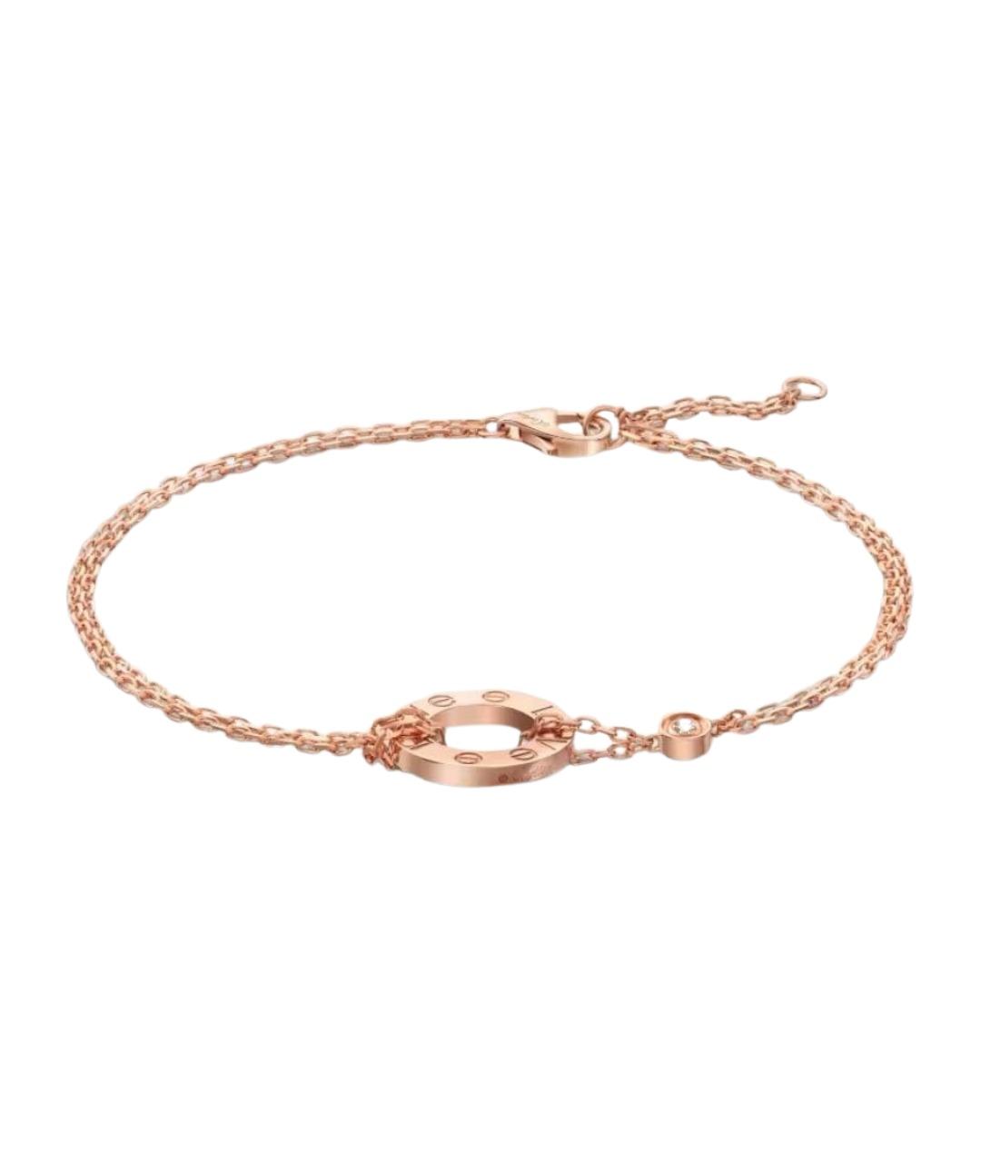 CARTIER Розовый браслет из розового золота, фото 1