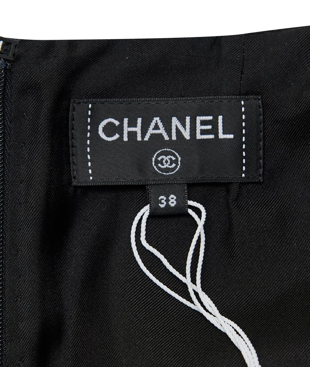 CHANEL Черная шерстяная юбка миди, фото 9