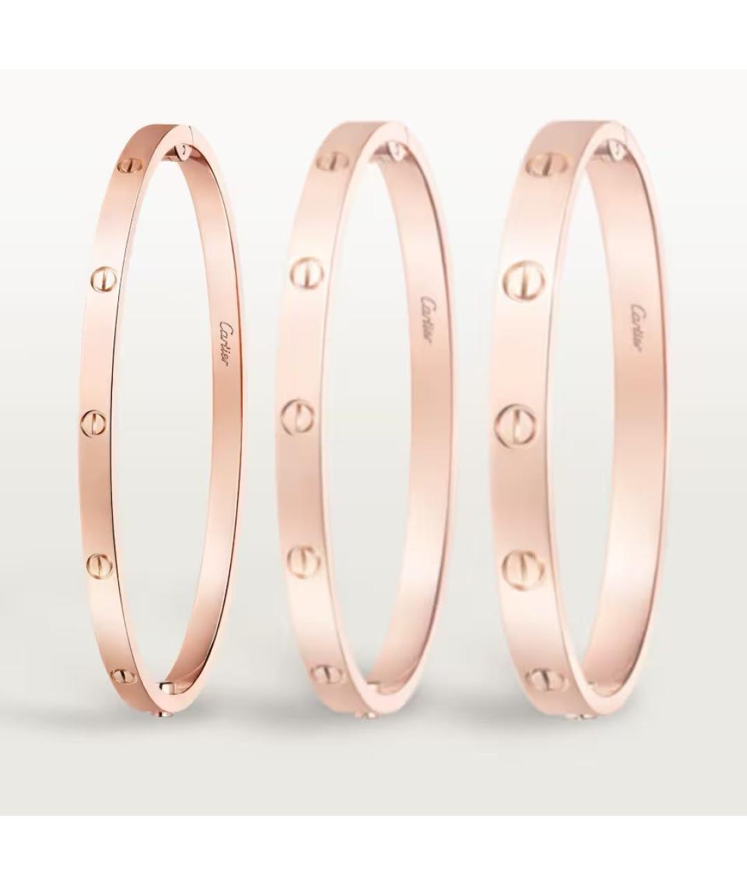 CARTIER Розовый браслет из розового золота, фото 5