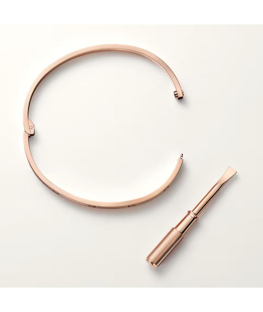 CARTIER Розовый браслет из розового золота, фото 4