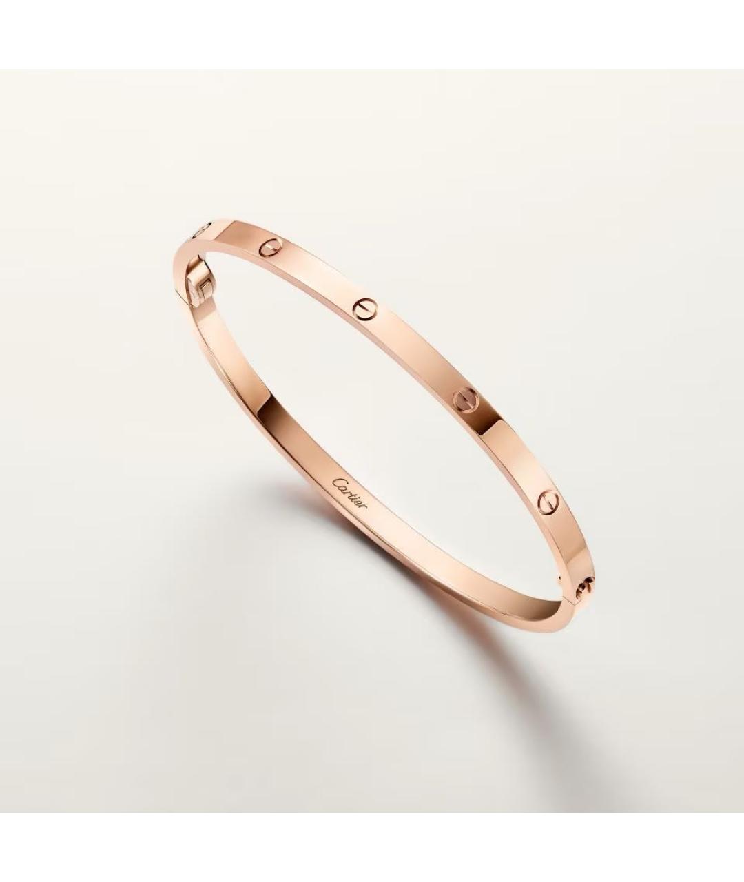CARTIER Розовый браслет из розового золота, фото 2