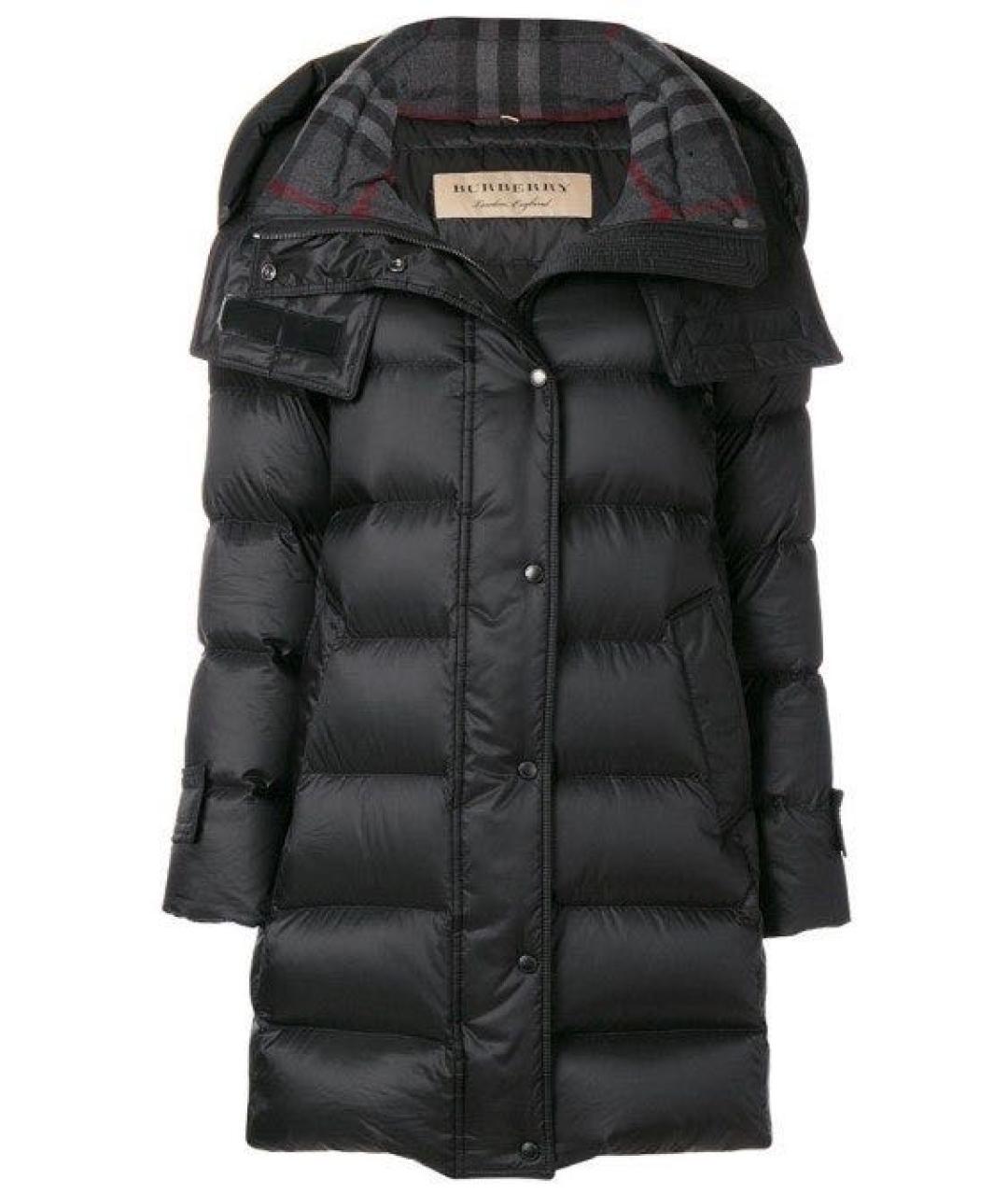 BURBERRY Антрацитовый полиэстеровый пуховик, фото 1