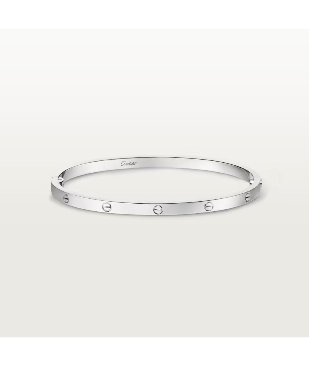 CARTIER Серебряный браслет из белого золота, фото 8