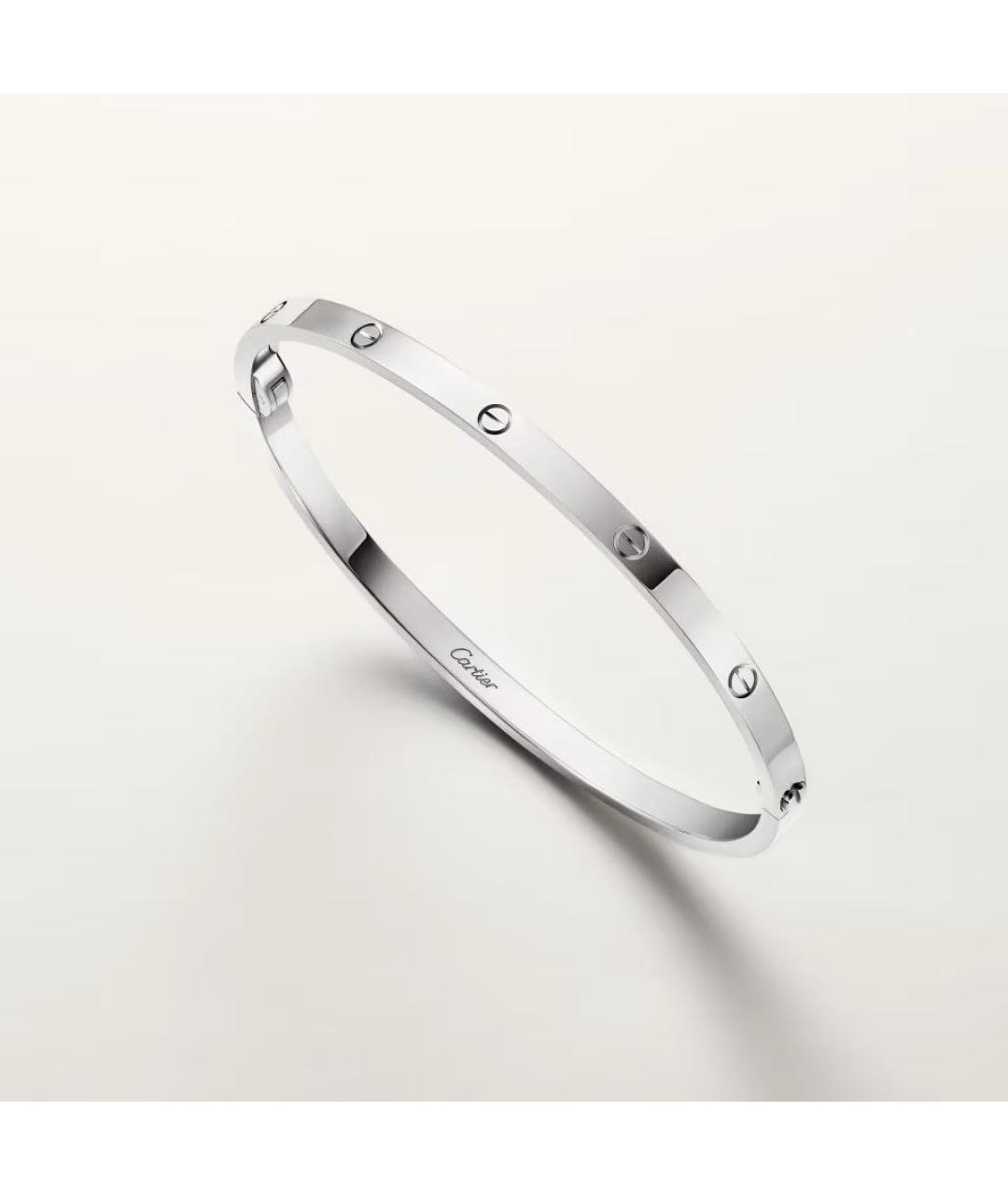CARTIER Серебряный браслет из белого золота, фото 2
