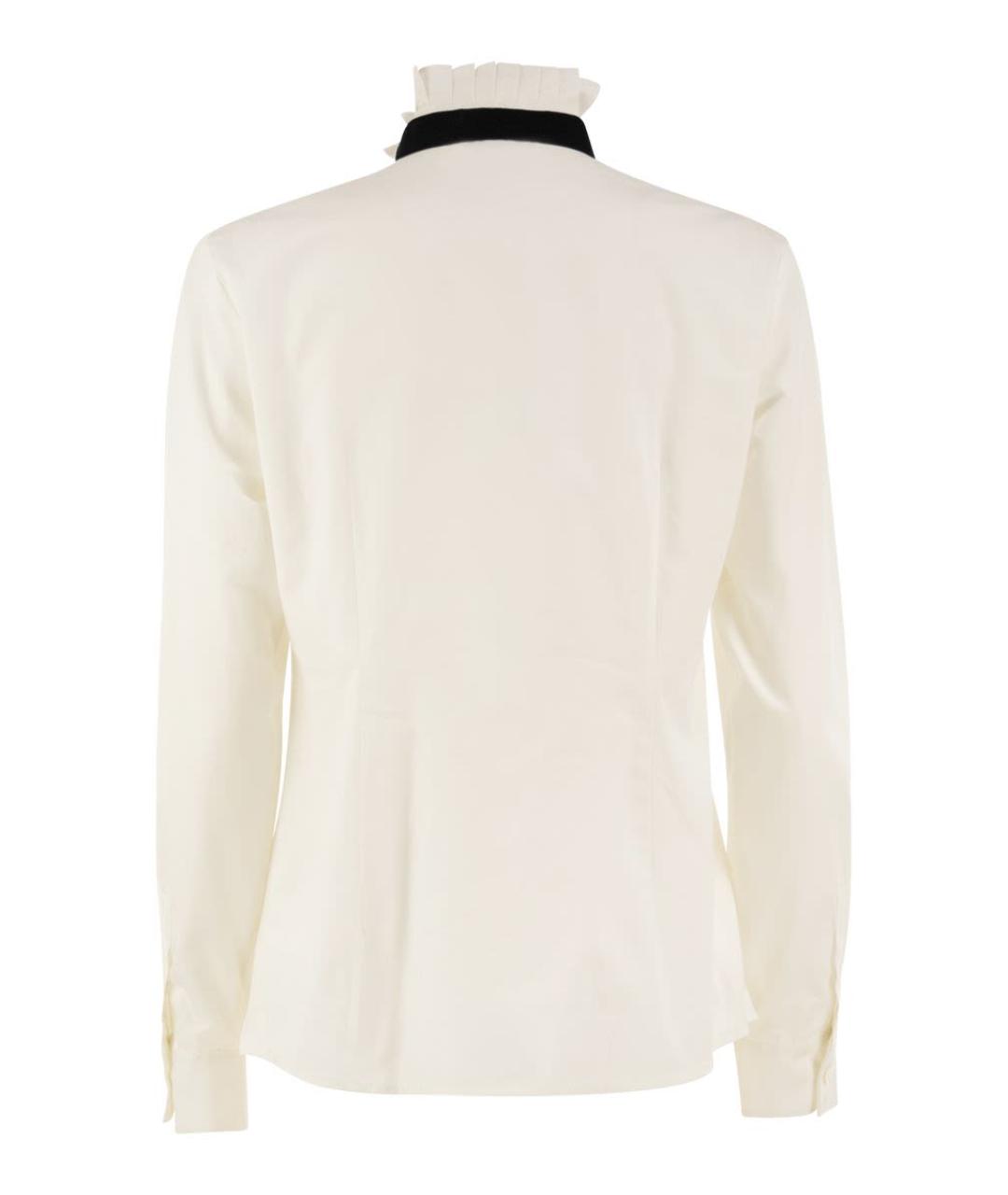 WEEKEND MAX MARA Белая хлопковая рубашка, фото 2
