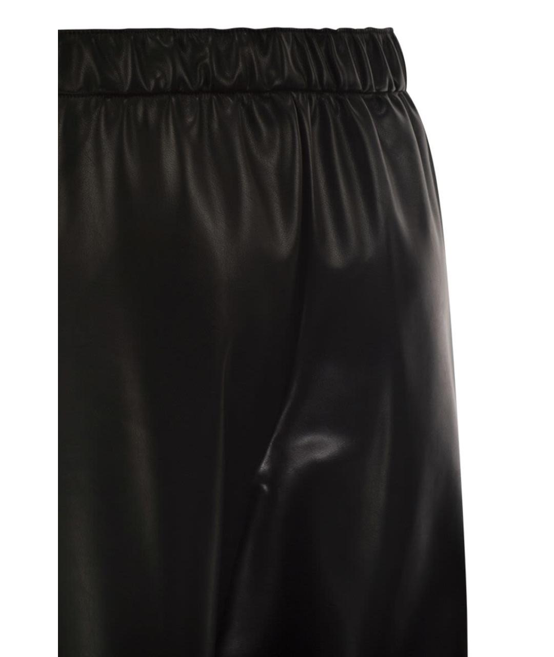 'S MAX MARA Черные полиэстеровые прямые брюки, фото 4