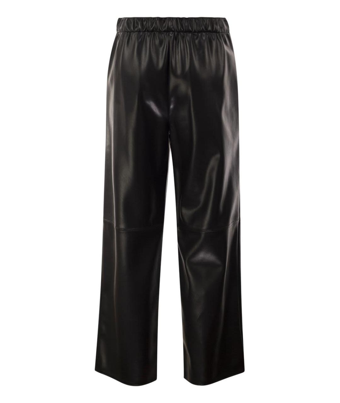 'S MAX MARA Черные полиэстеровые прямые брюки, фото 2