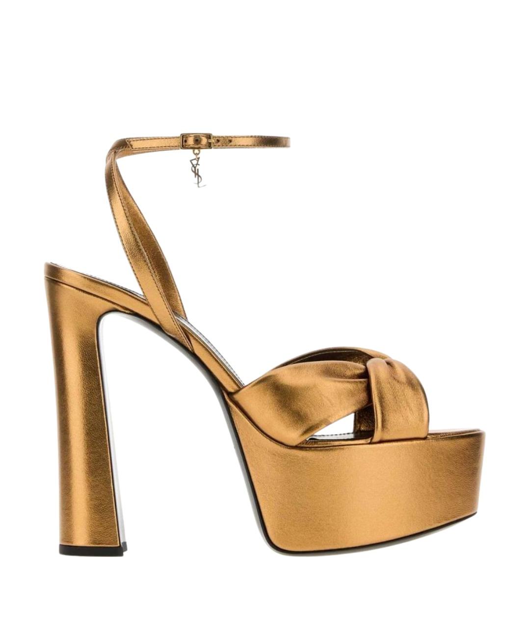 SAINT LAURENT Мульти кожаные босоножки, фото 1