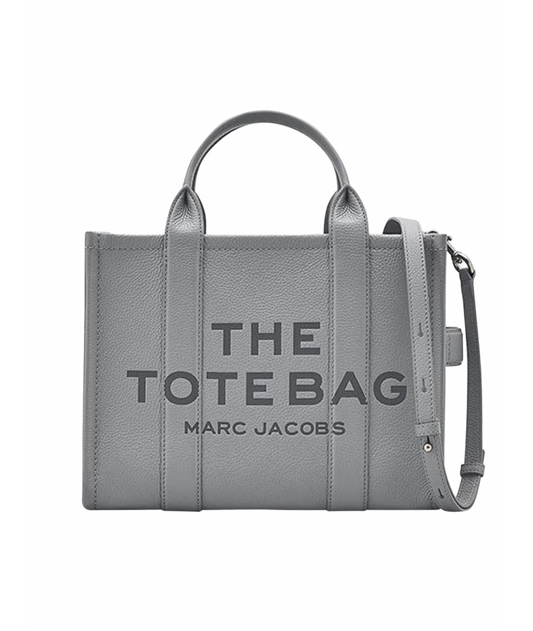 MARC JACOBS Серая кожаная сумка тоут, фото 6